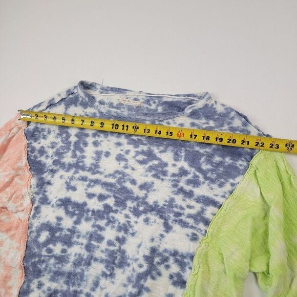 Free People We The Free Chasing The Sun Top Size Small Tie Dye Oversized Boho - Picture 7 of 12